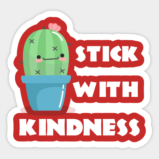 Unity Day Orange Funny Cactus Be Kind Anti Bullying Sticker by Trendy_Designs